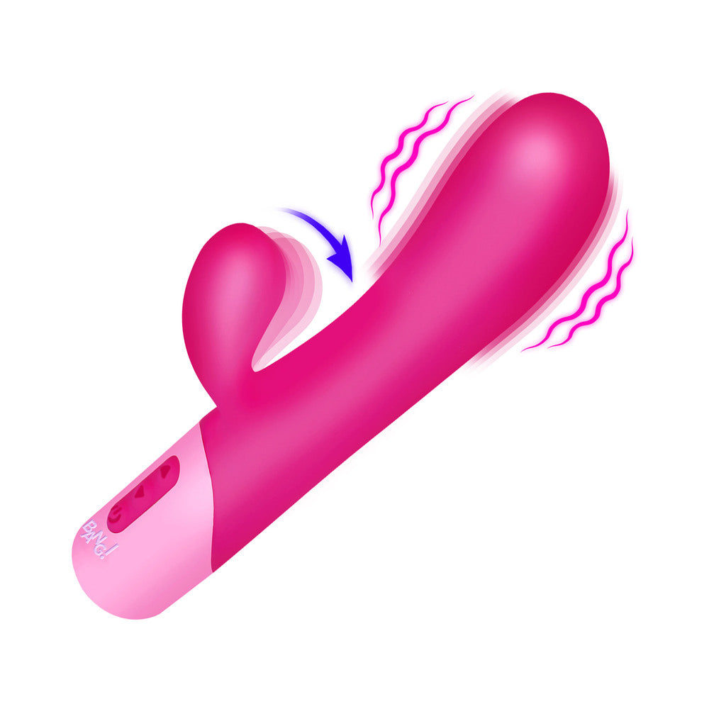 XR BRANDS - BANG! CLIT TAPPING VIBRATING RABBIT PINK