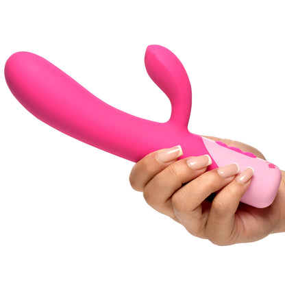 XR BRANDS - BANG! CLIT TAPPING VIBRATING RABBIT PINK