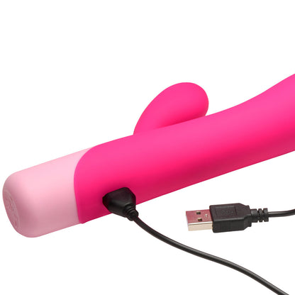 XR BRANDS - BANG! CLIT TAPPING VIBRATING RABBIT PINK