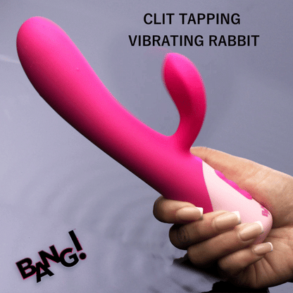 XR BRANDS - BANG! CLIT TAPPING VIBRATING RABBIT PINK