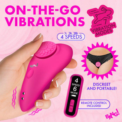 XR BRANDS - BANG! SILICONE PANTY VIBE WITH DIGITAL REMOTE