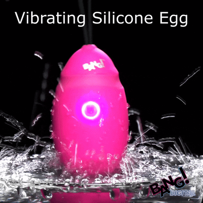 XR BRANDS - BANG! VIBRATING SILICONE EGG WITH DIGITAL REMOTE