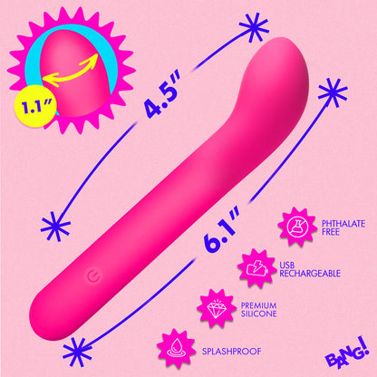 XR BRANDS - BANG! G SPOT FLEXIBLE SILICONE VIBRATOR