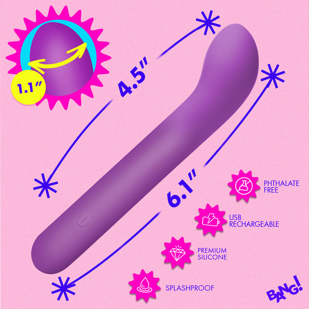 XR BRANDS - BANG! G SPOT FLEXIBLE SILICONE VIBRATOR