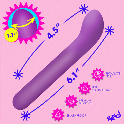 XR BRANDS - BANG! G SPOT FLEXIBLE SILICONE VIBRATOR