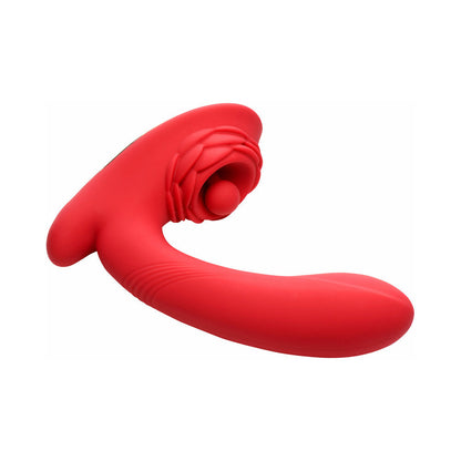 XR BRANDS - BLOOMGASM PETAL TWIRL CLIT MASSAGING SILICONE VIBRATOR