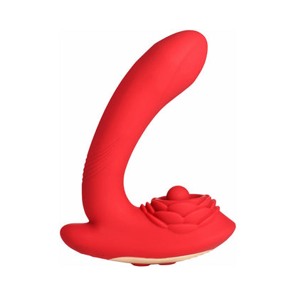 XR BRANDS - BLOOMGASM PETAL TWIRL CLIT MASSAGING SILICONE VIBRATOR