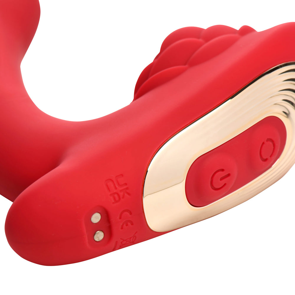 XR BRANDS - BLOOMGASM PETAL TWIRL CLIT MASSAGING SILICONE VIBRATOR