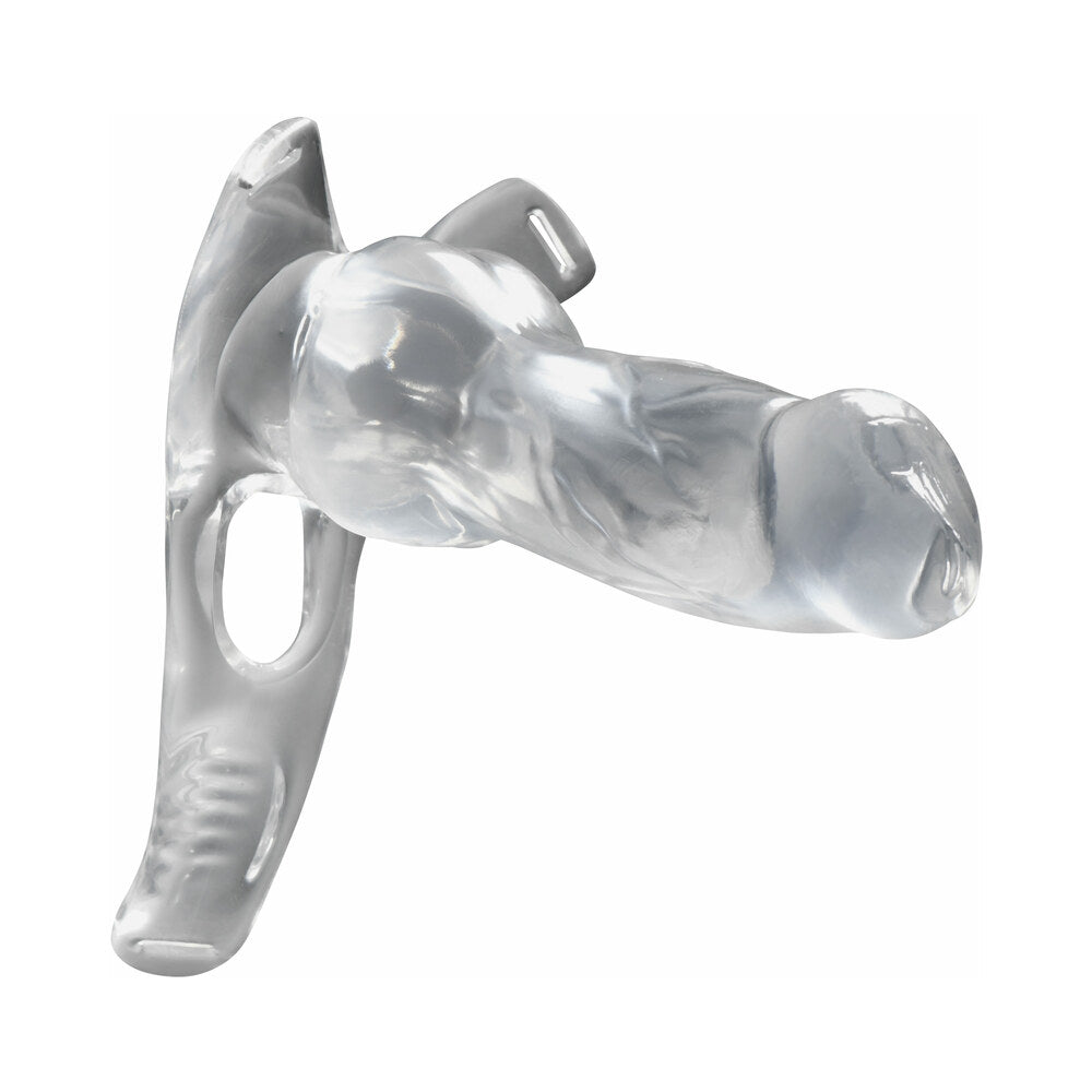 XR BRANDS - CREATURE COCKS SNOW WOLF HOLLOW STRAP-ON WITH HARNESS