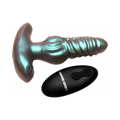 XR BRANDS - CREATURE COCKS OCTO-SQUIRM VIBRATING & SQUIRMING SILICONE ANAL PLUG
