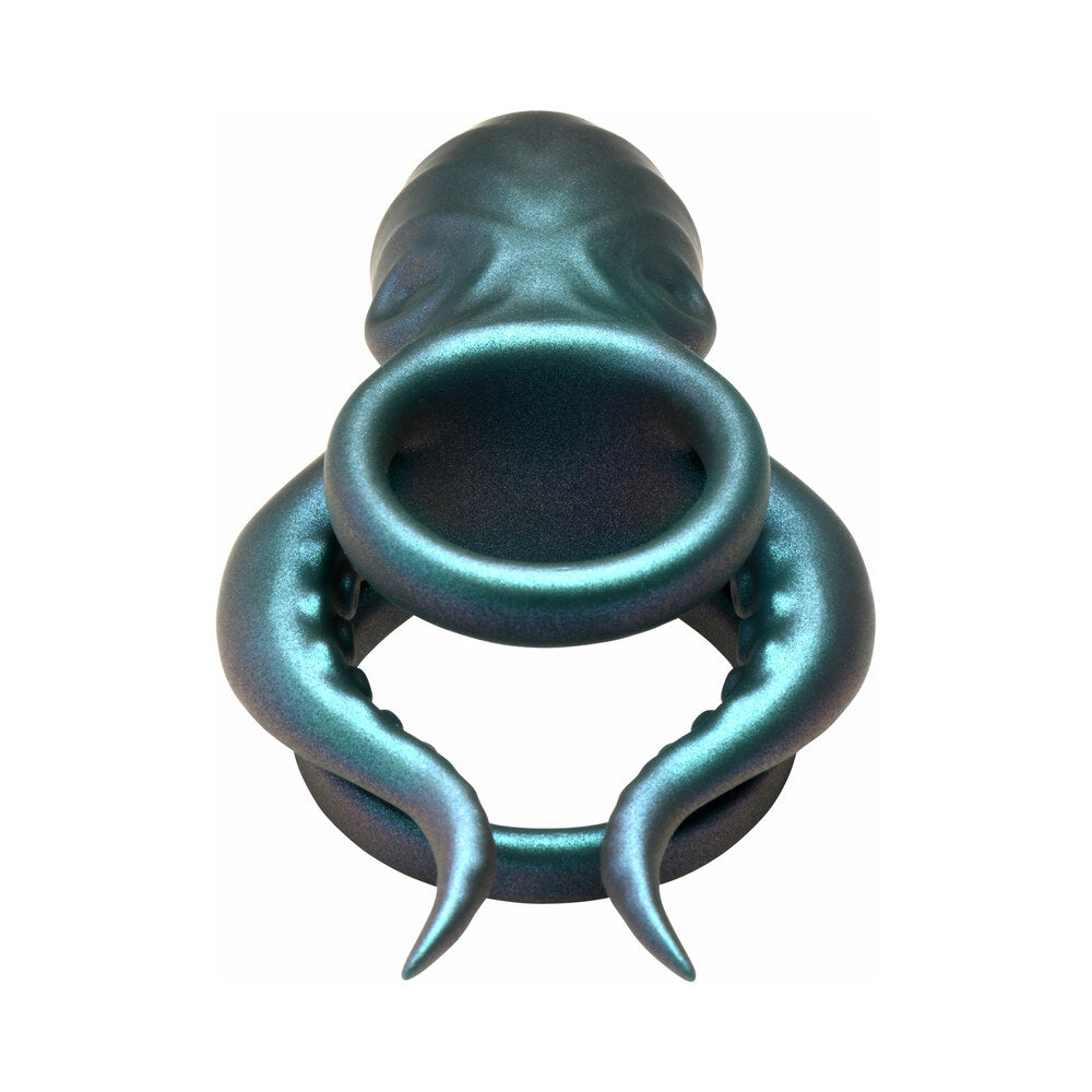 XR BRANDS - CREATURE COCKS OCTO-GRIP VIBRATING SILICONE COCK RING