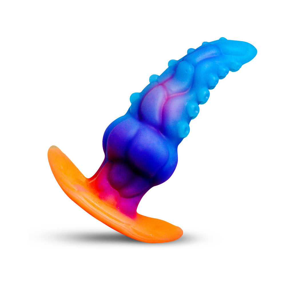 XR BRANDS - CREATURE COCKS GLOWTOPUS GLOW-IN-THE-DARK SILICONE ANAL PLUG