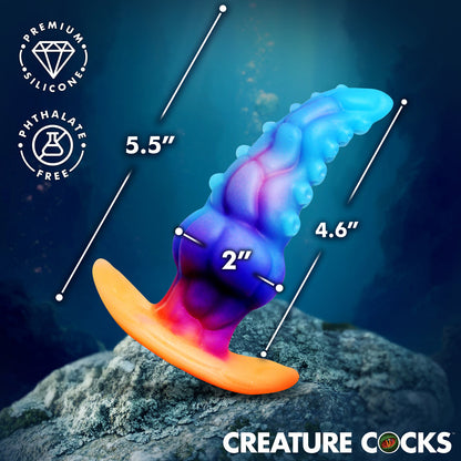 XR BRANDS - CREATURE COCKS GLOWTOPUS GLOW-IN-THE-DARK SILICONE ANAL PLUG