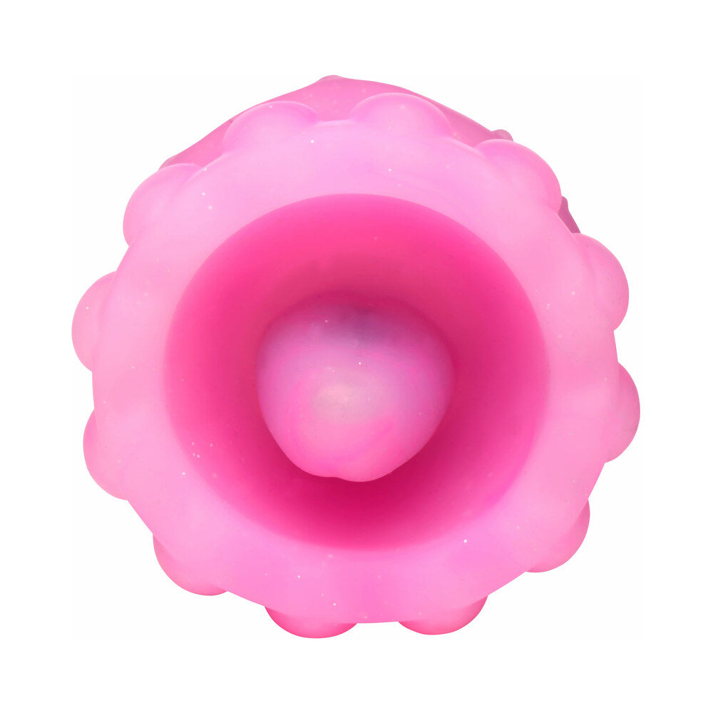 XR BRANDS - CREATURE CUTIES GLOW JELLY LICKING & VIBRATING STIMULATOR
