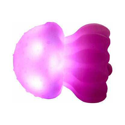 XR BRANDS - CREATURE CUTIES GLOW JELLY LICKING & VIBRATING STIMULATOR