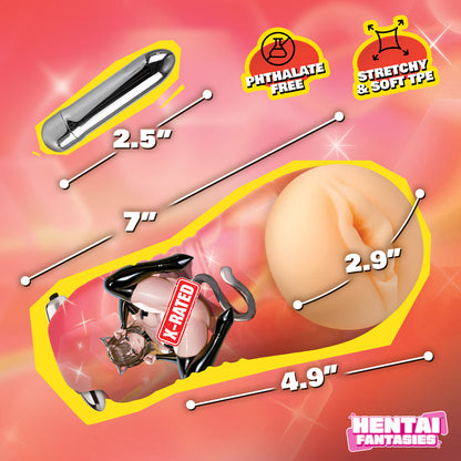 XR BRANDS - HENTAI FANTASIES MOCHI THE CAT GIRL VIBRATING PUSSY STROKER