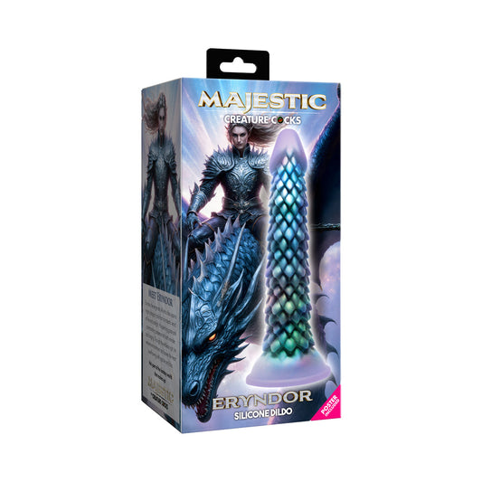 XR BRANDS - MAJESTIC ERYNDOR DRAGON SILICONE DILDO