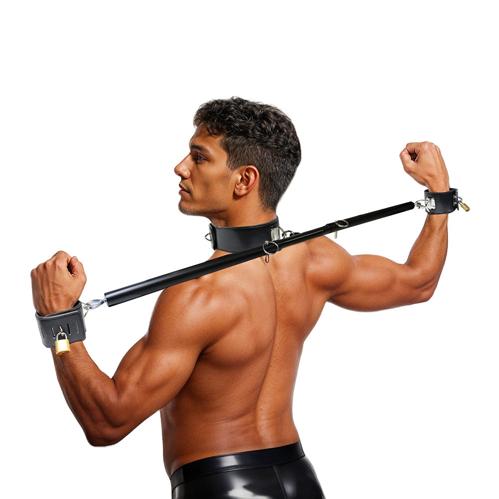 XR BRANDS - MASTER SERIES SPREADER BAR WITH COLLAR