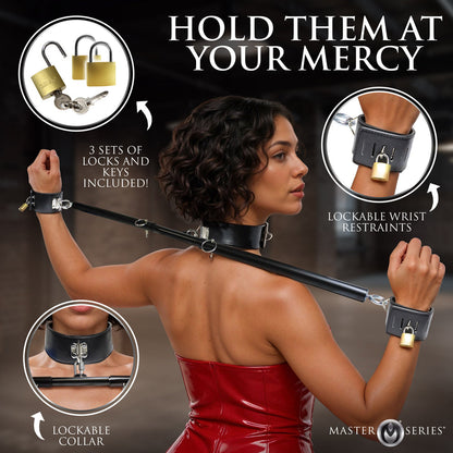 XR BRANDS - MASTER SERIES SPREADER BAR WITH COLLAR