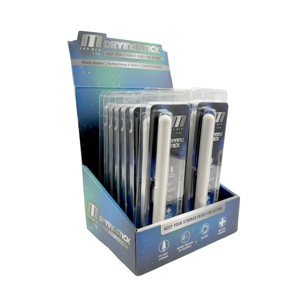 BLUSH - M FOR MEN DRYING STICK WHITE 12PCS COUNTER DISPLAY