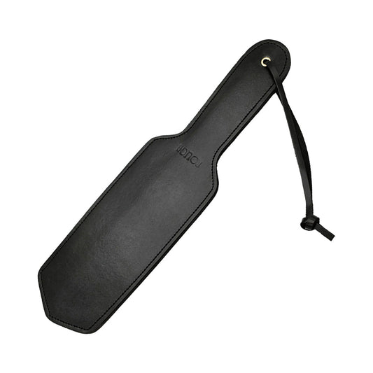 ROUGE GARMENTS - ROUGE LEATHER PADDLE BLACK WITH GOLD ACCESSORIES