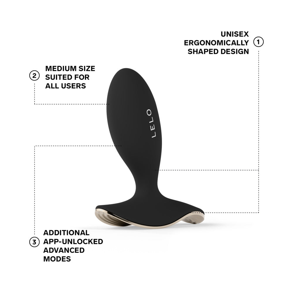 LELO - SURFER 2 UNISEX ANAL VIBRATING PLUG BLACK