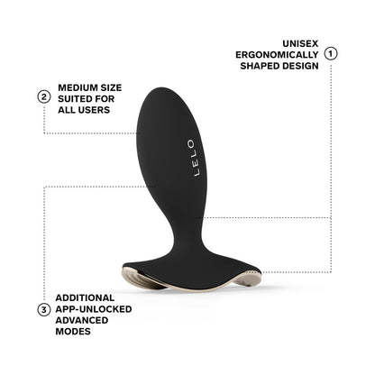 LELO - SURFER 2 UNISEX ANAL VIBRATING PLUG BLACK