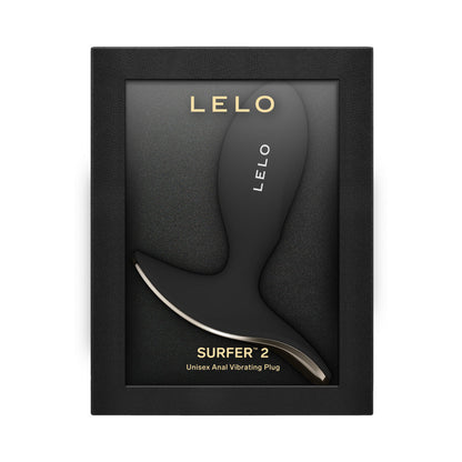 LELO - SURFER 2 UNISEX ANAL VIBRATING PLUG BLACK
