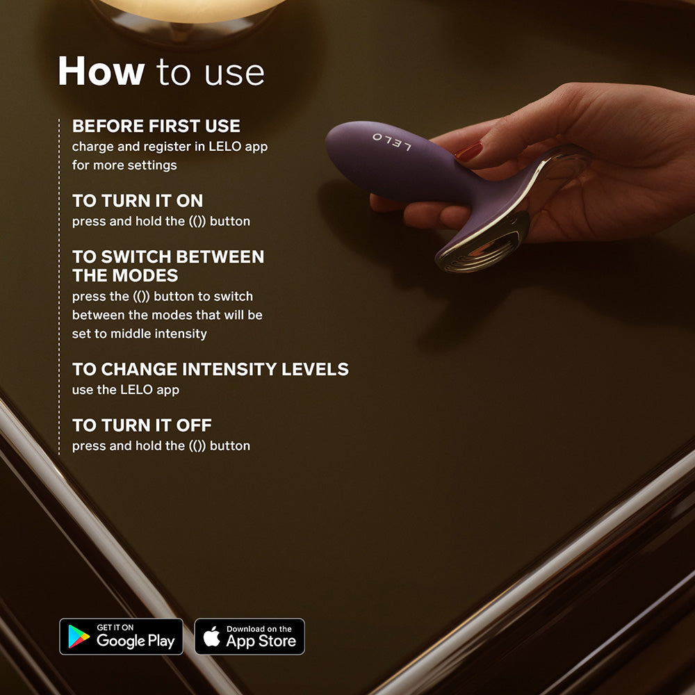 LELO - SURFER 2 UNISEX ANAL VIBRATING PLUG CYBER PURPLE