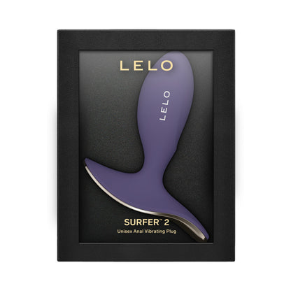 LELO - SURFER 2 UNISEX ANAL VIBRATING PLUG CYBER PURPLE