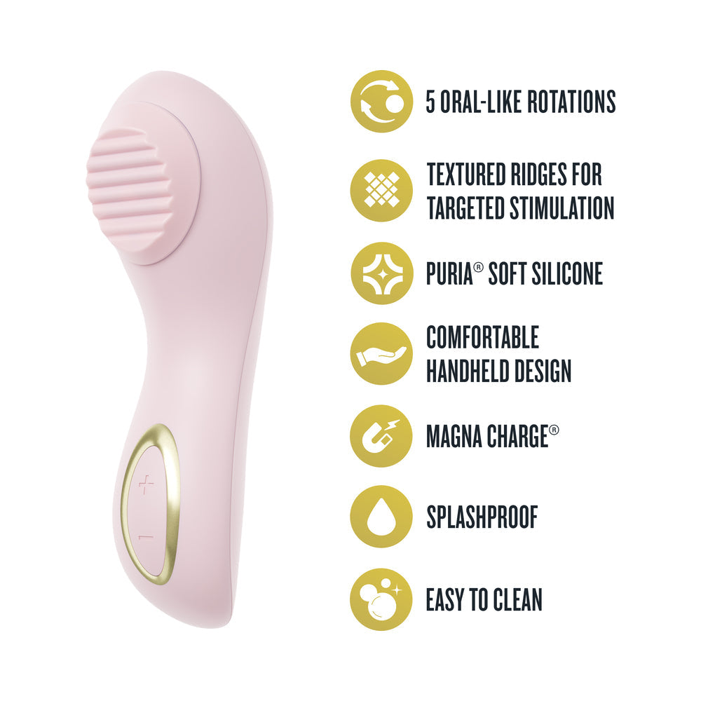 BLUSH - DELICE DAHLIA STIMULATING PERSONAL MASSAGER PINK