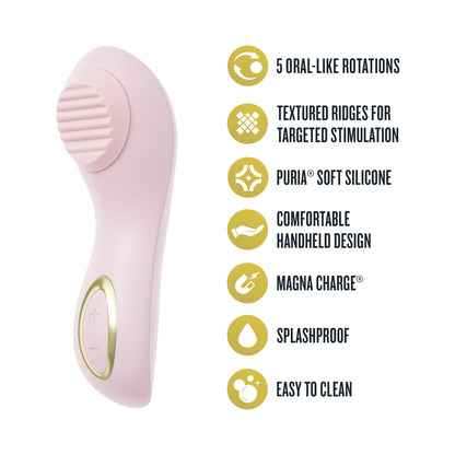 BLUSH - DELICE DAHLIA STIMULATING PERSONAL MASSAGER PINK
