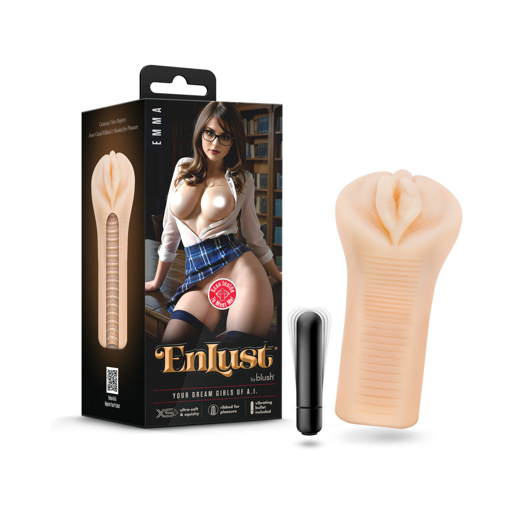 BLUSH - ENLUST EMMA MALE MASTURBATOR WITH BULLET VIBRATOR