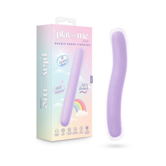 BLUSH - PLAY WITH ME SILICONE DOUBLE ENDED VIBRATOR