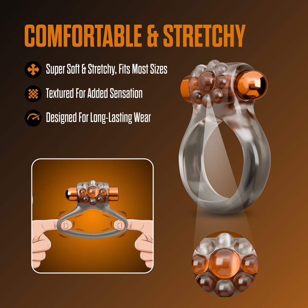 BLUSH - STAY HARD VIBRATING COCK RING SET WITH SLEEVE 1