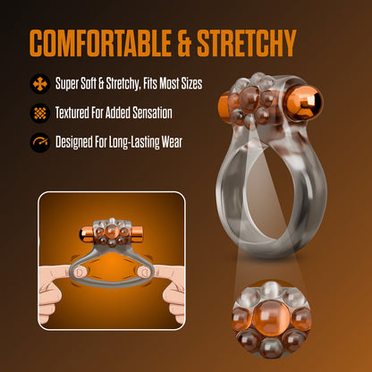 BLUSH - STAY HARD VIBRATING COCK RING SET WITH SLEEVE 1