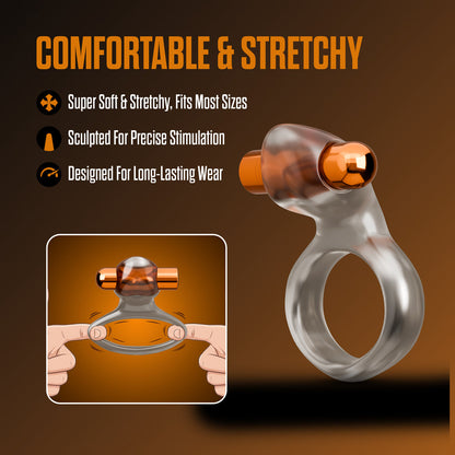BLUSH - STAY HARD VIBRATING COCK RING SET WITH SLEEVE 2