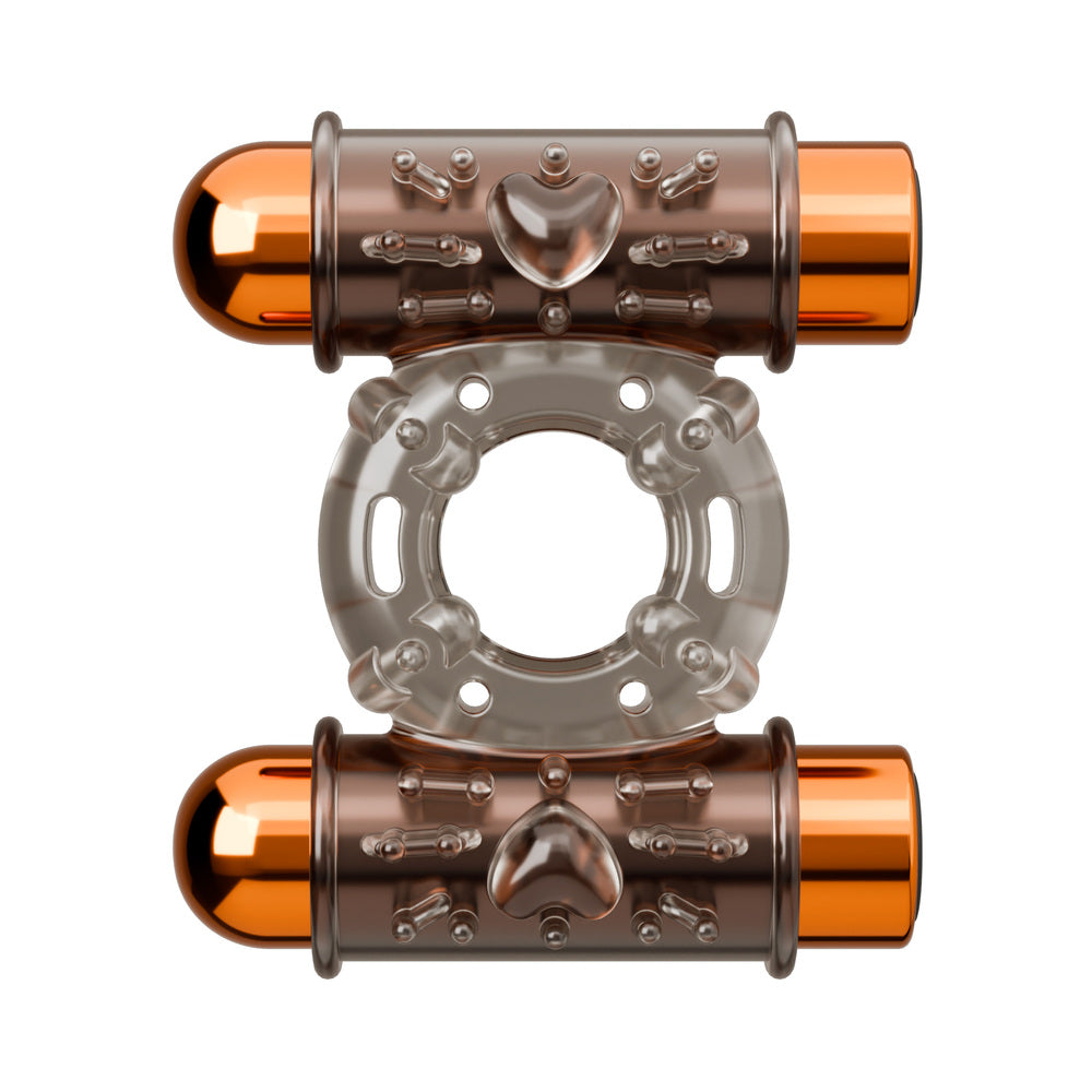BLUSH - STAY HARD VIBRATING COCK RING SET WITH SLEEVE AND 2 BULLETS
