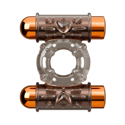 BLUSH - STAY HARD VIBRATING COCK RING SET WITH SLEEVE AND 2 BULLETS