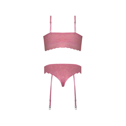 MAGIC SILK - WISTERIA MIST BRALETTE & PANTY WITH REMOVABLE GARTERS