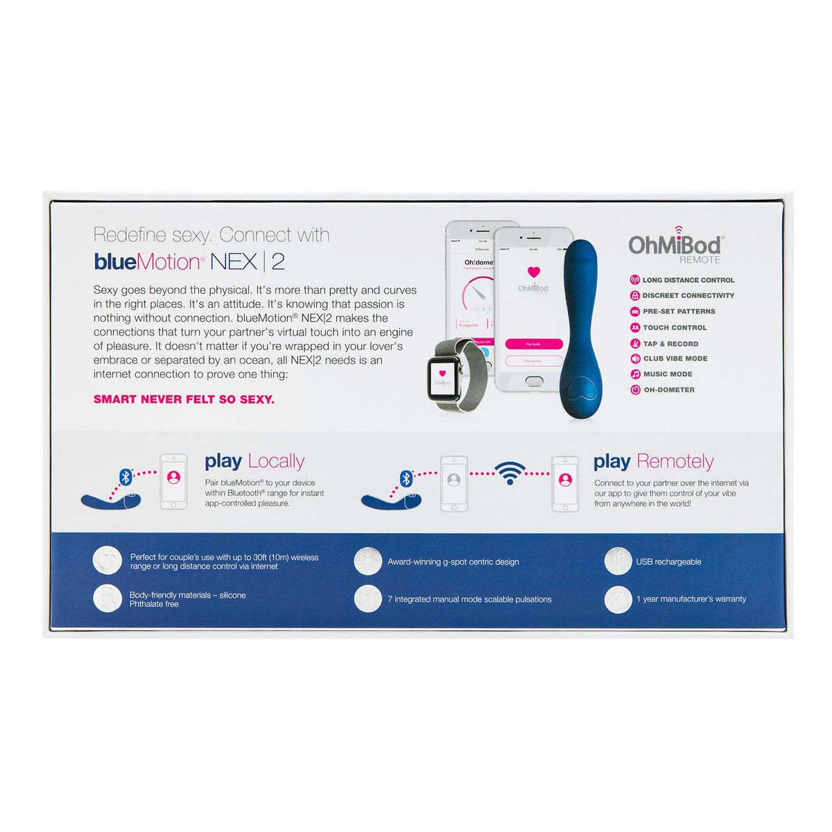 OH MI BOD - BLUEMOTION NEX2 G-SPOT VIBRATOR (2ND GEN)