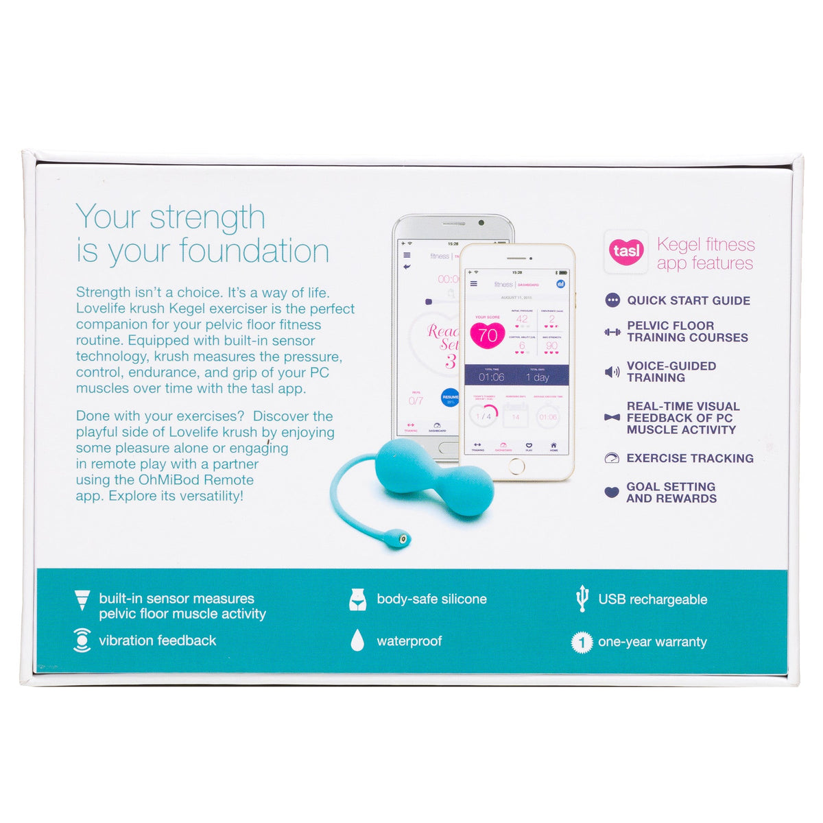 OHMIBOD - LOVELIFE KRUSH SMART KEGEL FITNESS