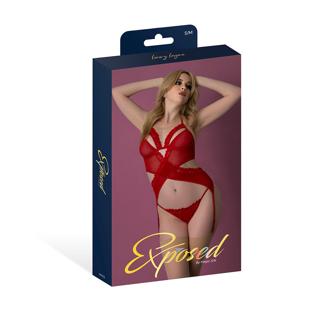 MAGIC SILK - RUSH MERRY WIDOW & PANTY SET