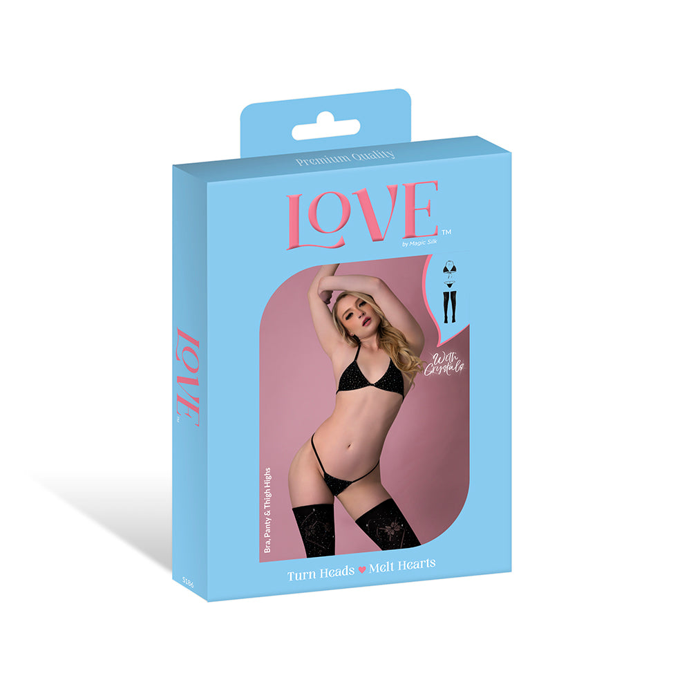 MAGIC SILK - SEAMLESS BRA PANTY & THIGH HIGHS