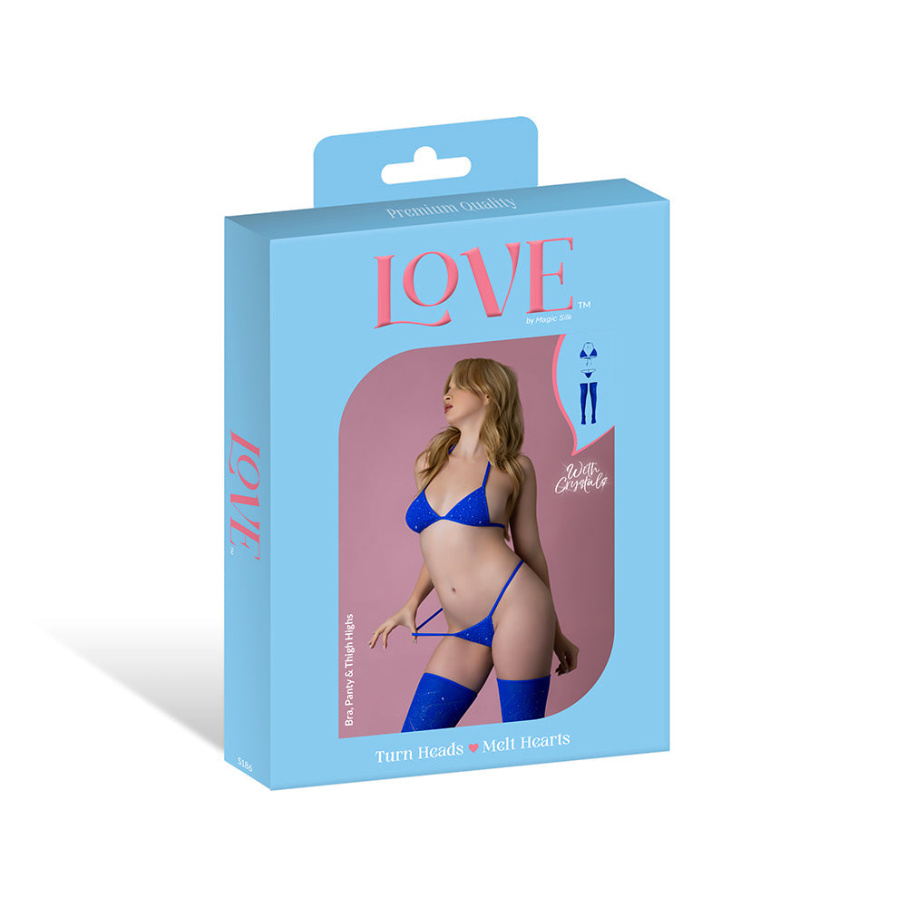 MAGIC SILK - SEAMLESS BRA PANTY & THIGH HIGHS
