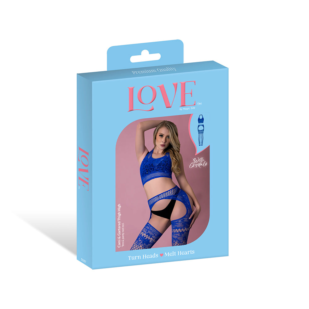 MAGIC SILK - SEAMLESS CAMI & GARTERED THIGH HIGH