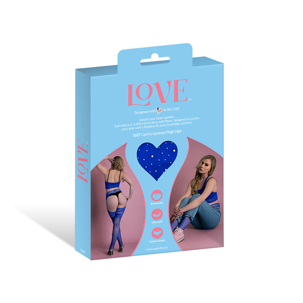 MAGIC SILK - SEAMLESS CAMI & GARTERED THIGH HIGH