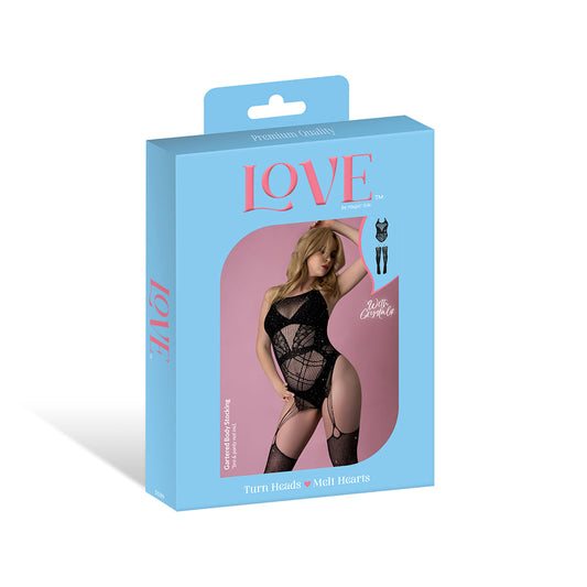 MAGIC SILK - SEAMLESS GARTERED BODYSTOCKING