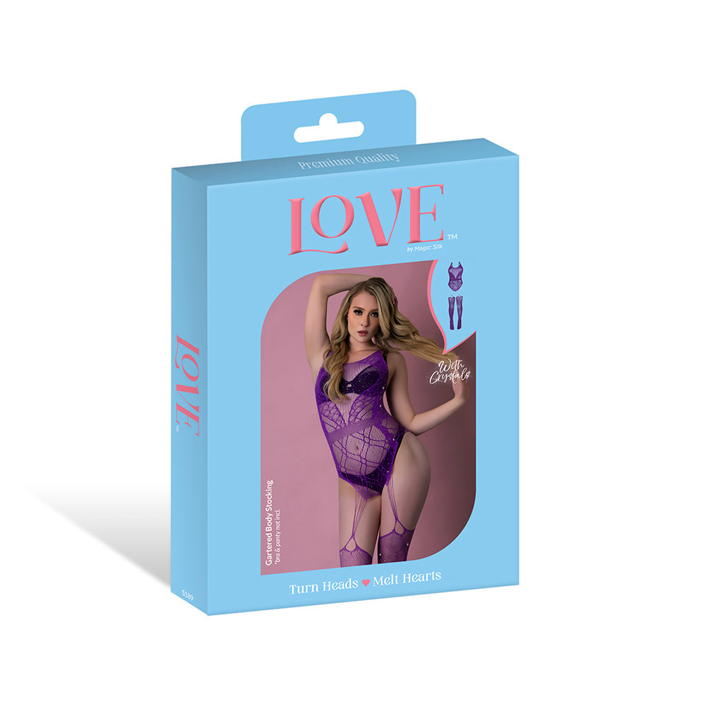 MAGIC SILK - SEAMLESS GARTERED BODYSTOCKING