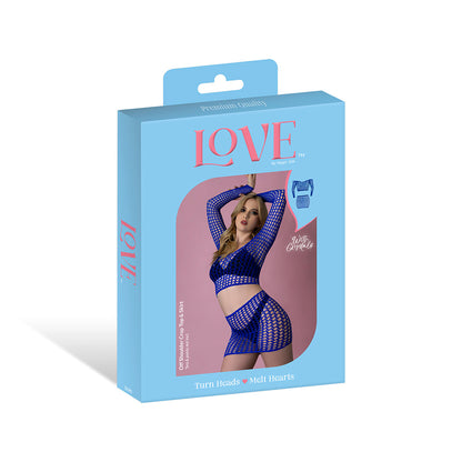 MAGIC SILK - SEAMLESS OFF SHOULDER CROP TOP & SKIRT
